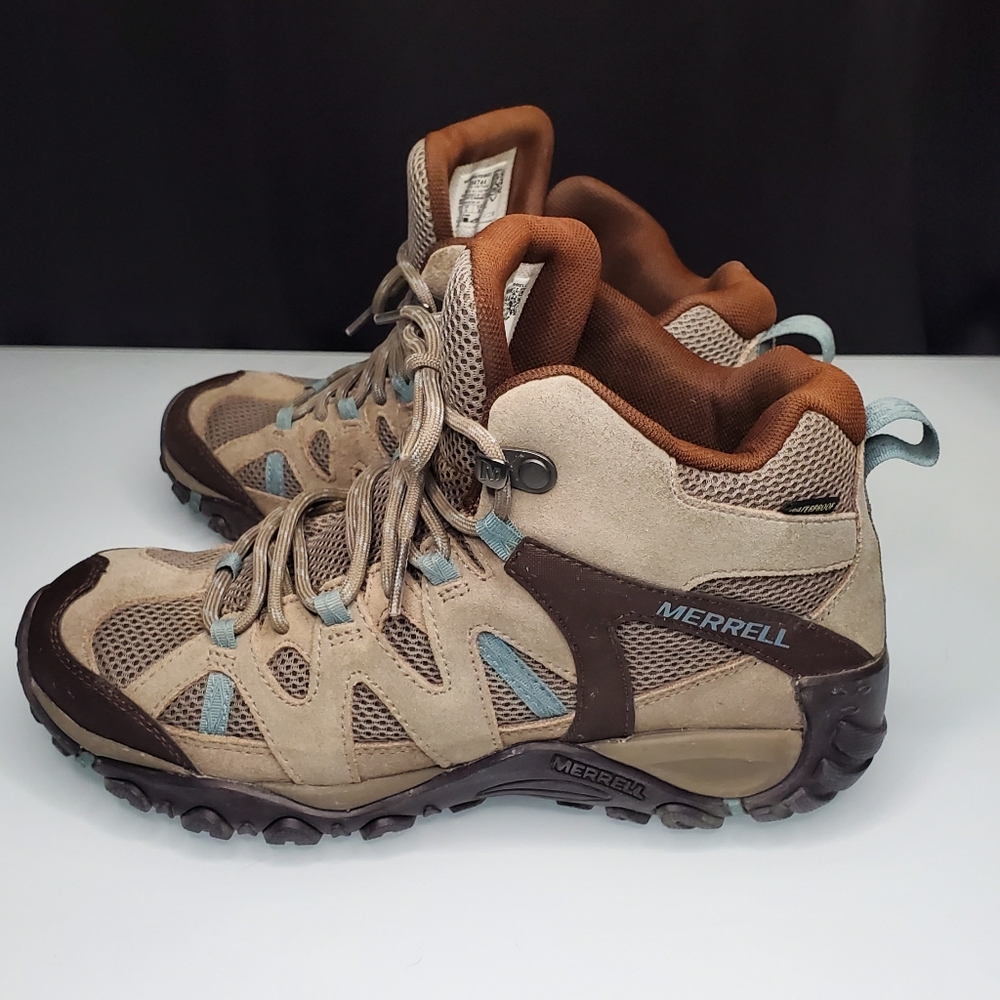 Merrell Women Hiking Boots, Brown Size 7.5